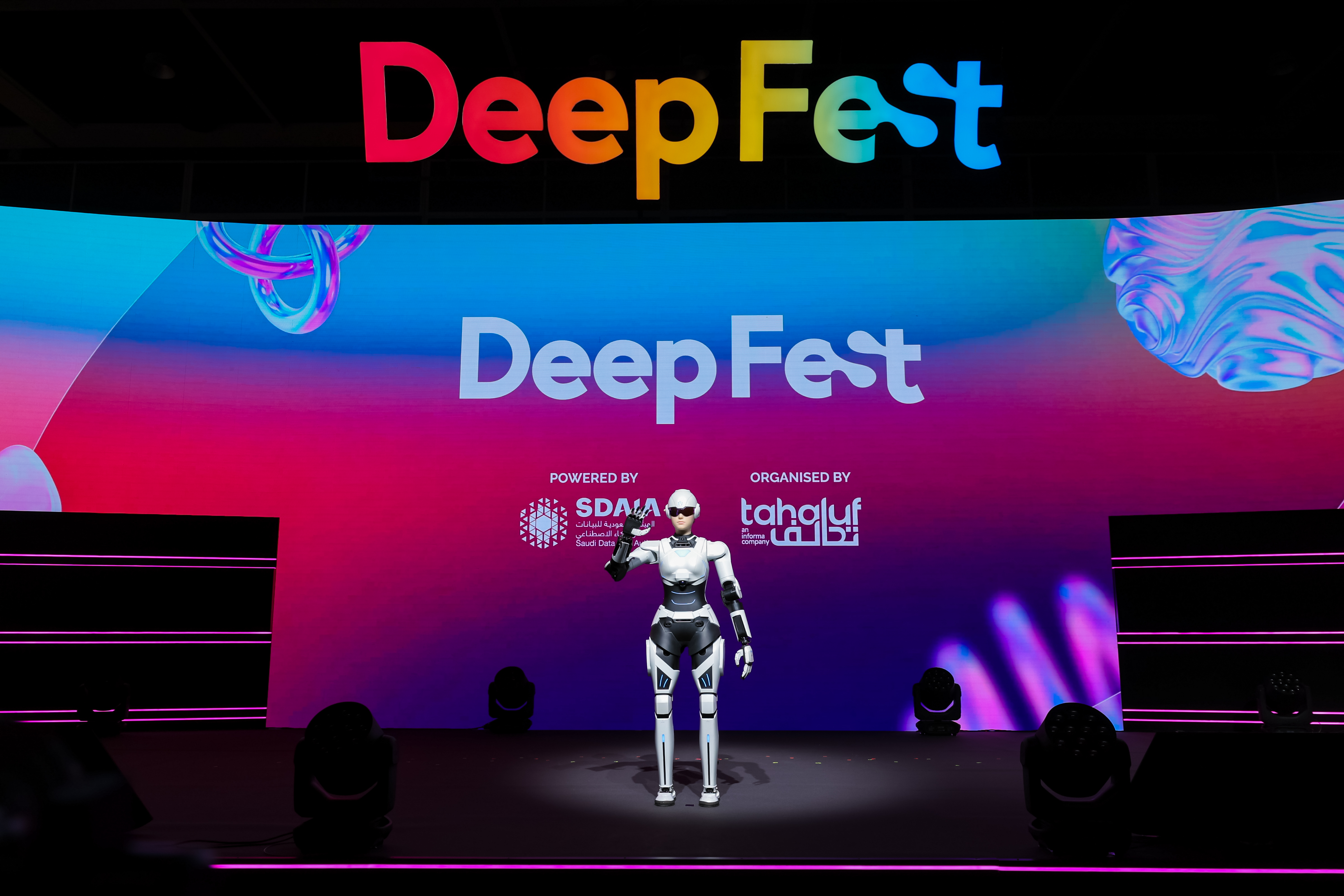 AiMOGA Mornine on the DeepFest stage at LEAP East Hong Kong