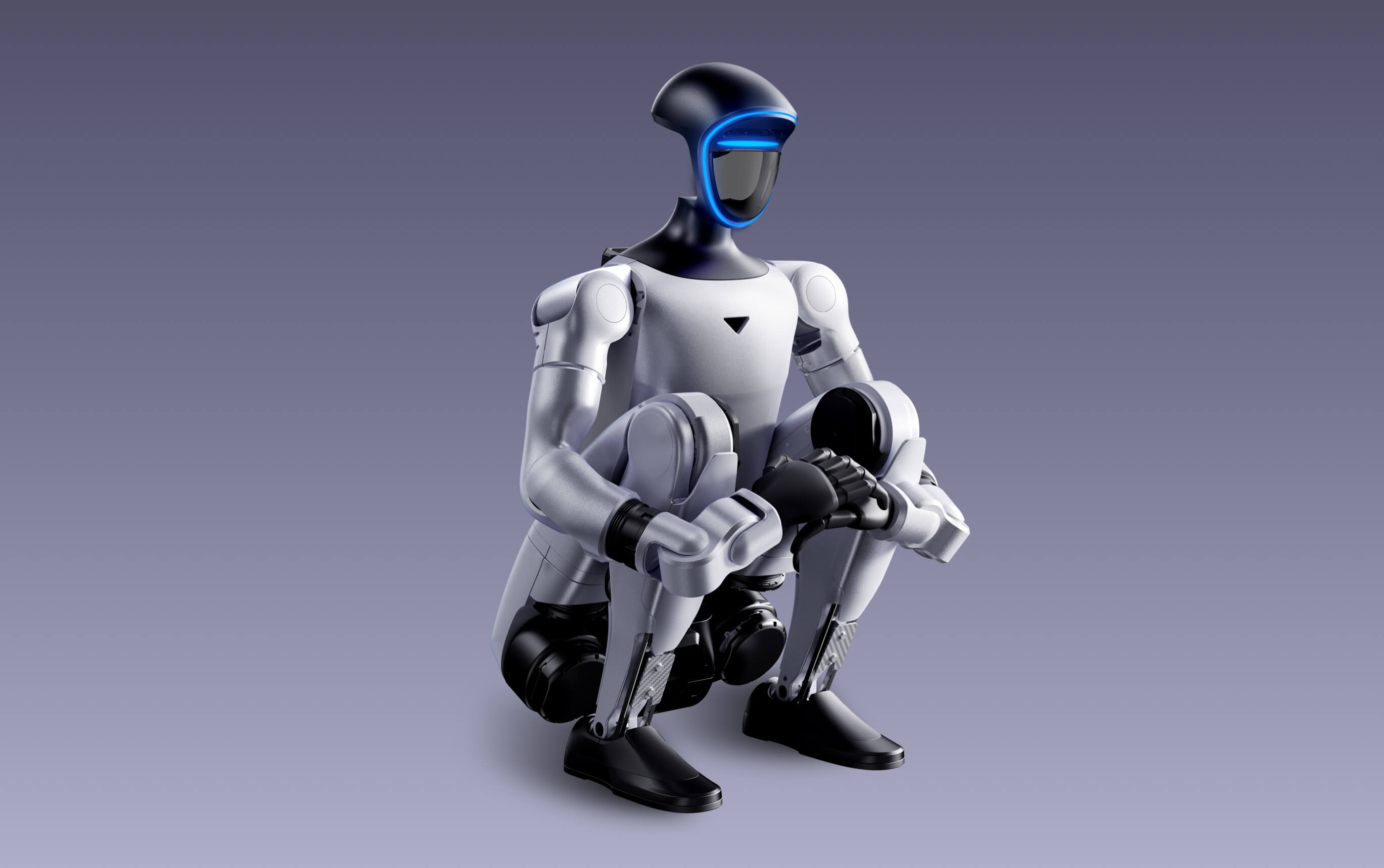 Unitree G1 in a low position, official Unitree Robotics photo